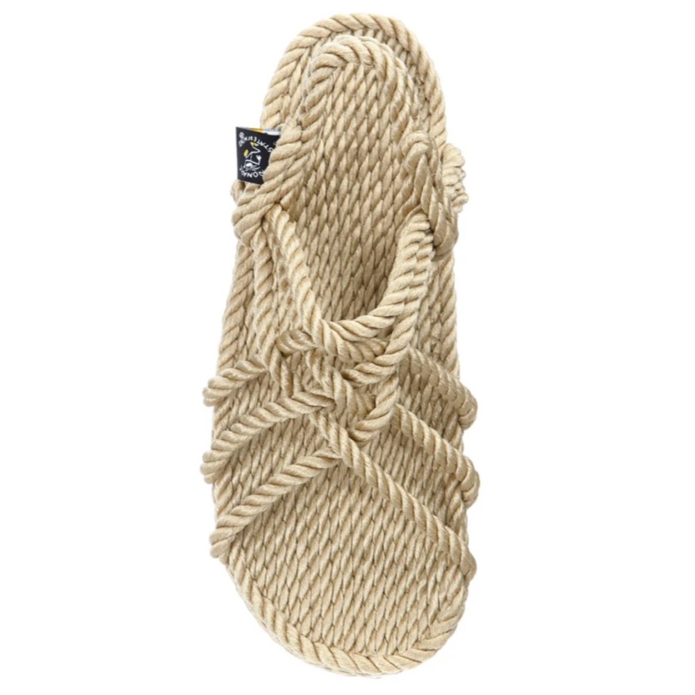 Rope Sandals in Natural Beige